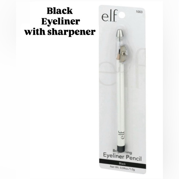 Elf brightening eyeliner pencil black with sharpener - Picture 1 of 4